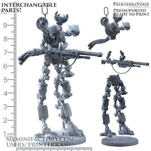 Tall Robot - Romanus - Printerra Studios - Tabletop Wargaming Miniature for Grimdark | OPR | Sci-fi
