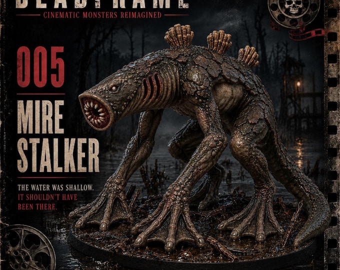 Mire Stalker | DEADFRAME Swamp Horror Monster Resin Miniature | 32–120mm | HGM Exclusive