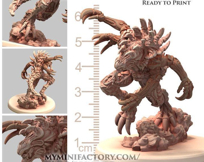 Transcended Being Broodmaster - Genetist Fleshsculpter - Printerra Studios - Tabletop Wargaming Miniature for Grimdark | OPR | Sci-fi