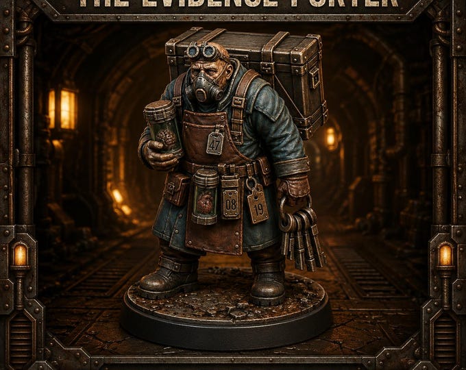 Evidence Porter - 28mm or 32mm Sci-Fi Resin Miniature - HGM Exclusive