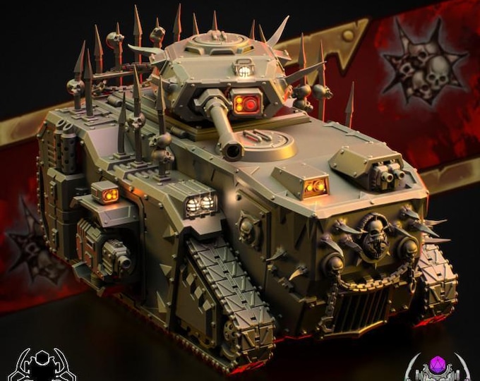 Chaos Marine The Bloody Skulls APC – Eight Legs Miniatures – Sci-Fi – Resin Unit
