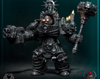 Eternal Order Heavy Armor Prelate - for Sci-Fi Wargames & TTRPG | Eight Legs Miniatures mini