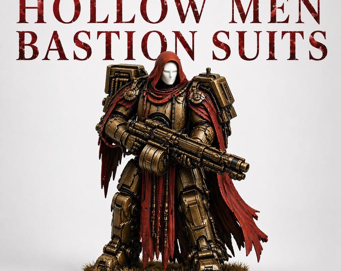 Hollow Men Legion Bastion Suits - Hollow  Legion HighlandGamingMinis Exclusive Range Tabletop Wargaming for Grimdark