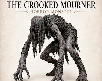 The Crooked Mourner – Undead Dark Fantasy Monster Miniature  - Highland Gaming Minis Exclusive Sci-Fi Resin Monster - DnD