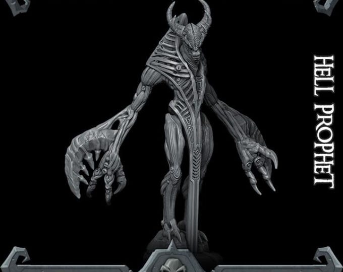 Hell Prophet - Rocket Pig Games - Tabletop Wargaming for Grimdark | OPR Sci-Fi & Fantasy Resin Mini