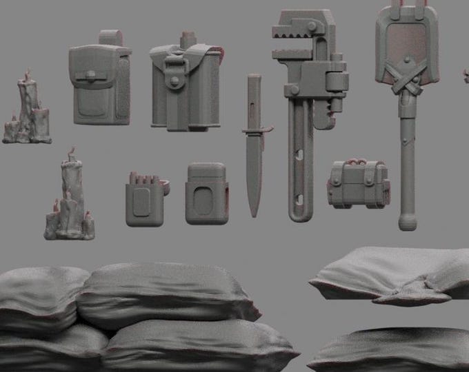 Trench Equipment - Sedivalle - Tabletop Wargaming for Grimdark | OPR | Sci-fi
