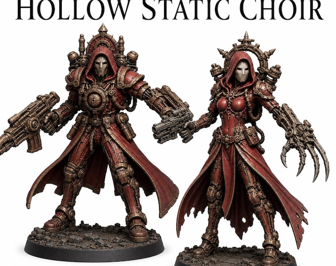 Hollow Static Choir - Hollow Legion - Highland Gaming Minis Exclusive - Legion Wars -  Tabletop Wargaming Multi-Verse Grimdark OPR Sci-Fi