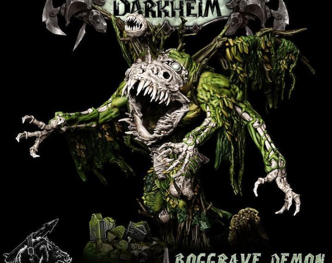 Boggrave Demon - Rocket Pig Games - Tabletop Wargaming for Grimdark | OPR Sci-Fi & Fantasy Resin Mini