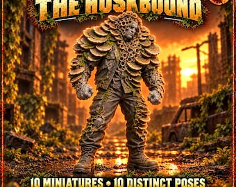 The Huskbound | Choose 1 of 10 Fungal Brutes or Complete Unit | 45mm Resin Miniatures | Hollow Bloom HGM