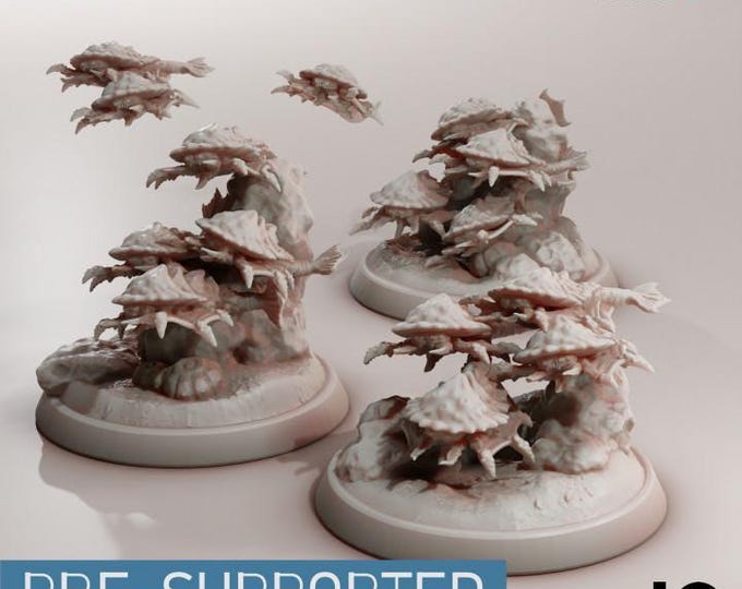 Flying Worm Swarms 1-9 Deep Hive - Oshounaminis - Tabletop wargaming miniature for Grimdark | OPR | Sci-fi | Alien Bug Proxy | Printed mini