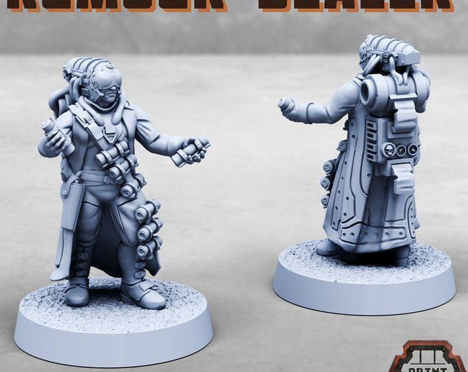 Rumour Dealer - Grimdark - Print Minis - Fantasy Resin Miniature