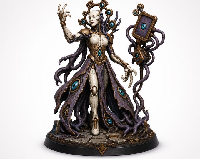 Chaos Cult Of Change -The Unfixed Choir High Court - Marble Legion Highland Gaming Minis Exclusive Compatible with Legion Wars OPR Grimdark