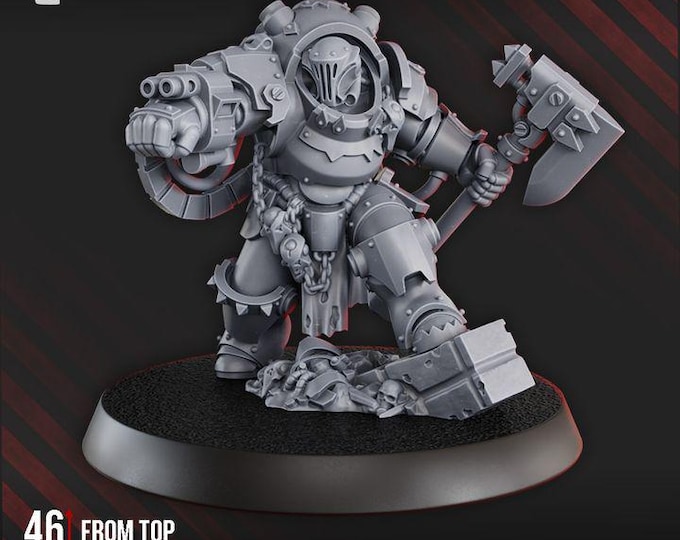 Gorgwork Commander In Heavy Armor - Space Orks - DakkaDakka - Tabletop Wargaming for Grimdark | Alternative  | OPR Sci-Fi mini