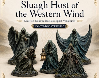 Sluagh Host of the Western Wind - HGM Exclusive 28-32mm Resin Spirit Miniatures - 5 Pieces