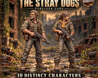 The Stray Dogs | Choose 1 of 10 Survivors or Complete Gang | 32mm Resin Miniatures | HGM Exclusive
