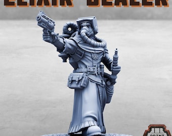 Elixir Dealer - Print Minis Licensed 28-32mm Resin Sci-Fi NPC Miniature