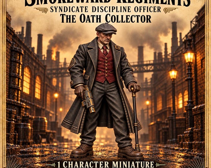 Smokeward Oath Collector | 32mm Sci-Fi Discipline Officer Resin Miniature | HGM Exclusive