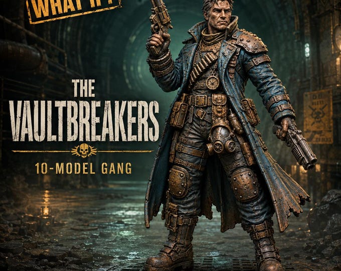The Vaultbreakers - Ten-Model Sci-Fi Gang - Physical Resin Miniatures - HGM Exclusive