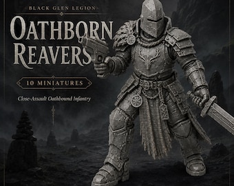 Oathborn Reavers | 5, 10 or 20 Black Glen Legion Resin Miniatures | HGM Exclusive