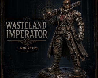 The Wasteland Imperator 32mm Female Cyborg Resin Miniature – Legends of Judgement – HGM Exclusive
