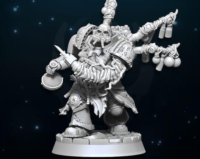 Chaos Plague Alchemist - Chaos of Plague - Wildmesh - Tabletop Wargaming for Grimdark | Alternative  | OPR Sci-Fi mini