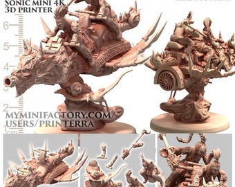 Dragon Rider Miniature – Sci-Fi Wuxia, Tabletop Wargaming (Unpainted) - Printerra Studios - Sci-Fi - Resin Miniature