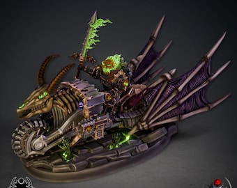 Pumkin-Marine Biker- Chaos Marine - for Sci-Fi Wargames & TTRPG | Eight Legs Miniatures mini