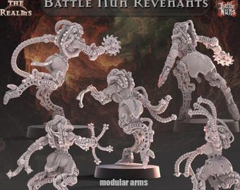 Battle Nun Revenants - Across the Realms  New Release July 25  - Sci-Fi OPR Grimdark compatible - Tabletop Wargaming Grimdark
