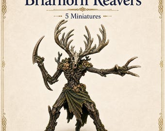 Briarhorn Reavers | Glen-Gloam Bestiary Fantasy Creatures | Single Pose or Units of 5, 10 or 20 | HGM Exclusive