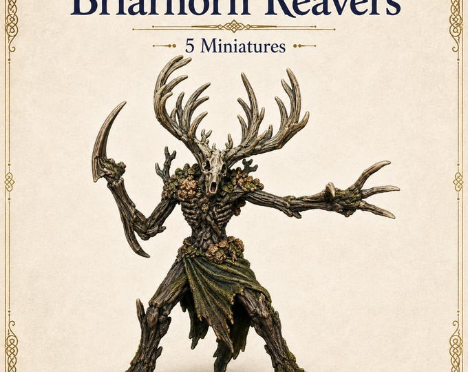 Briarhorn Reavers | Glen-Gloam Bestiary Fantasy Creatures | Single Pose or Units of 5, 10 or 20 | HGM Exclusive