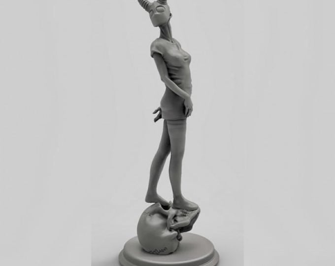Devil Demon Girl - Sci-Fi  Miniature  - Duncan Shadow - Tabletop Wargaming for Grimdark | OPR Sci-Fi & Fantasy Resin Mini