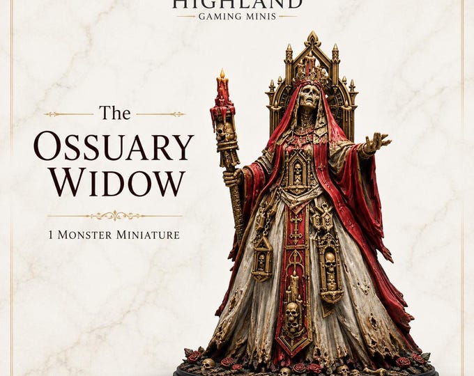 The Ossuary Widow | Gothic Fantasy Monster | HGM Exclusive Resin Miniature
