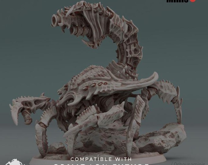 Sea Scorpion 2.0 - Deep Hive NEW RELEASE Feb 26 - Oshounaminis - Tabletop wargaming miniature for Grimdark | OPR | Sci-fi | Alien Bug Proxy
