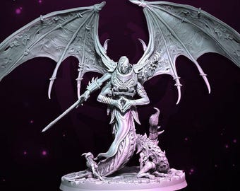 Chaos Demon - Miniature - Caligula Avatar of Vice Champion of Luxor - Wildmesh - Tabletop Wargaming for Grimdark Alternative | OPR | Sci-Fi