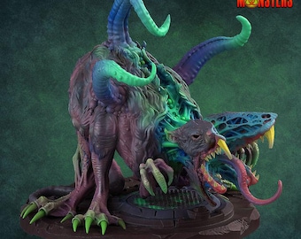 Chaos Spawn Mutant Rat Miniature | for Fantasy | Grimdark | for DnD RPG | Sci -fi resin mini | Print your Monster