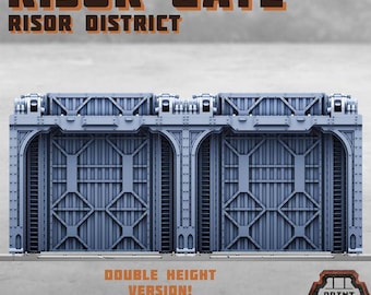Risor District Gate - Print Minis Licensed 28-32mm Sci-Fi Terrain Gate