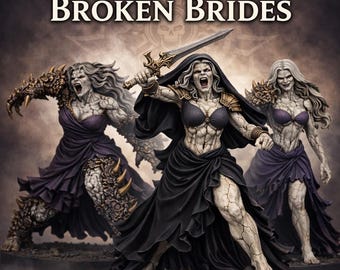 Chaos Cult of Excess - Broken Brides - Marble Legion - Legion Wars - Exclusive Highland Gaming Minis Tabletop Wargaming Multi-Verse Grimdark