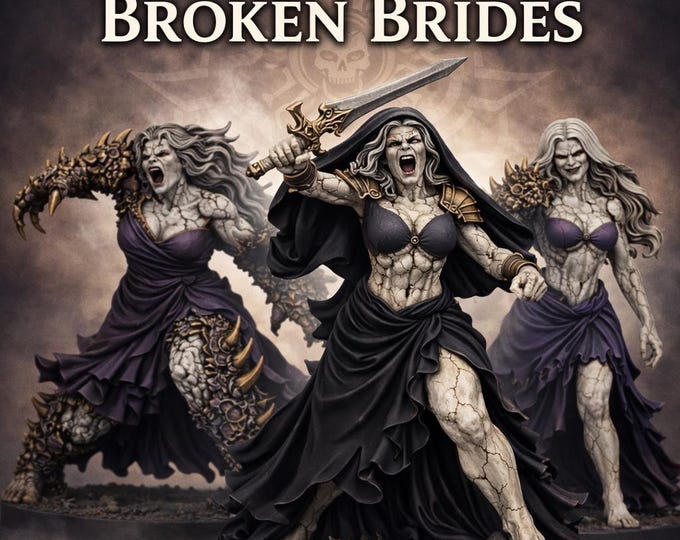 Chaos Cult of Excess - Broken Brides - Marble Legion - Legion Wars - Exclusive Highland Gaming Minis Tabletop Wargaming Multi-Verse Grimdark