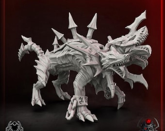 Scarlet King Great Cerberus - Eight Legs Miniatures - Tabletop Wargaming for Grimdark | Alternative  | OPR Sci-Fi mini