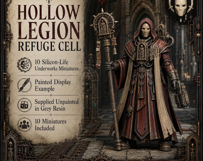Hollow Legion Refuge Cell | 32mm Masked Resin Unit, 1/5/10/20 | HGM Exclusive