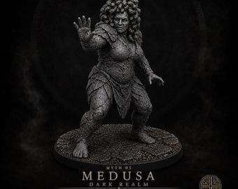 Legions of Myth Medusa | Four-Realm Serpent-Crowned Resin Miniature | HGM