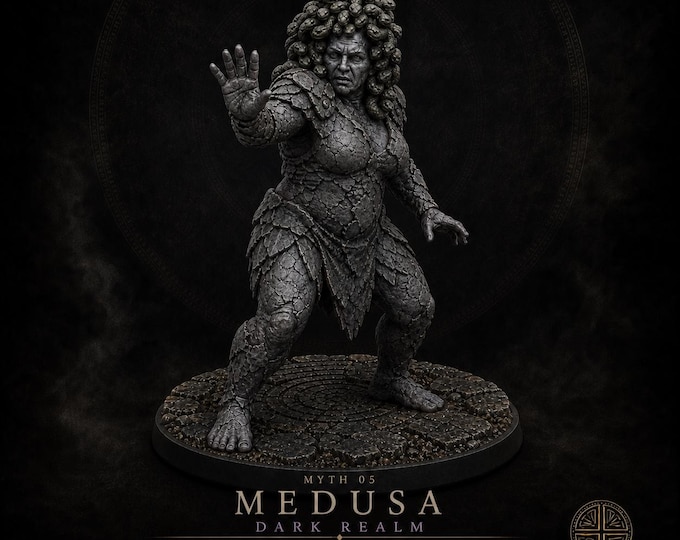 Legions of Myth Medusa | Four-Realm Serpent-Crowned Resin Miniature | HGM