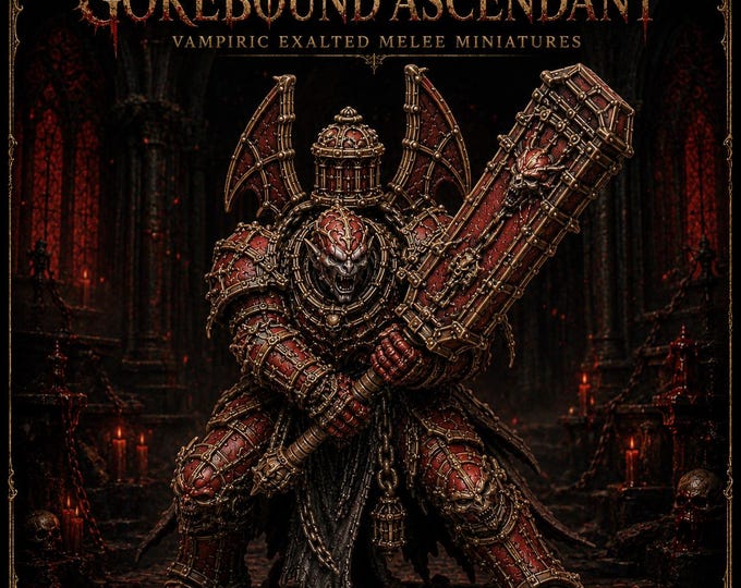 Gorebound Ascendant 40mm Vampire Miniatures | Single or Set of 6 | HGM Exclusive