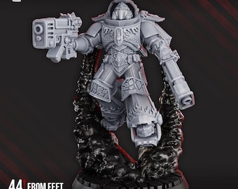 Dragon Armor Jetpack Warrior - DakkaDakka Licensed 28mm Resin Sci-Fi Miniature