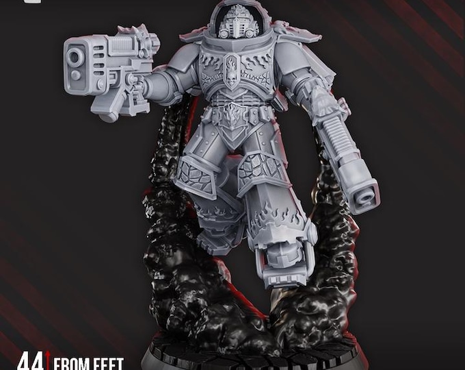 Dragon Armor Jetpack Warrior - DakkaDakka Licensed 28mm Resin Sci-Fi Miniature