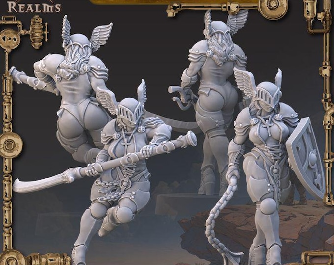 Battle Nun Paladin  - Across the Realms - Tabletop Wargaming for Grimdark | Alternative  | OPR Sci-Fi mini