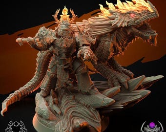 Flame Lizards Relic Keeper (2 options) – Eight Legs Miniatures – Sci-Fi – Resin Unit