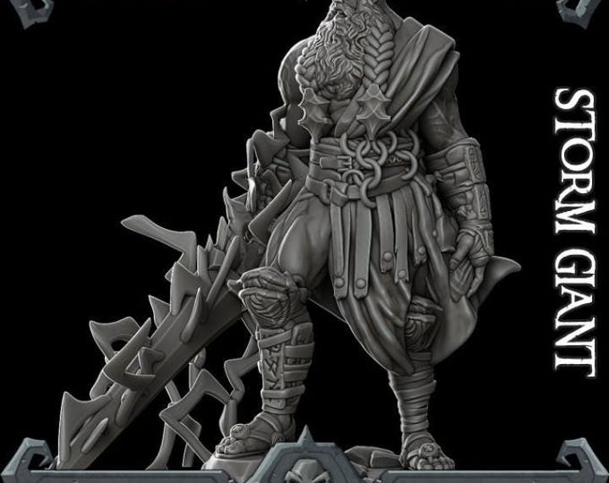 Storm Giant - Fantasy Miniature  - Rocket Pig Games - Tabletop Wargaming for Grimdark | OPR Sci-Fi & Fantasy Resin Mini