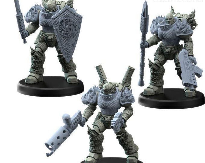 Lizard Trueborn - Alphaya - Sci-Fi Grimdark - Resin Miniature