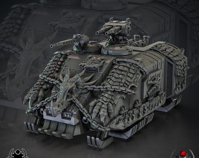 FlameLizard Heavy Hover Punisher APC – Eight Legs Miniatures – Sci-Fi – Resin Unit